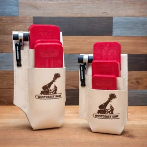 POCHETTE EN CUIR POUR COINS / Westcoast Saw Leather Wedge Pouch